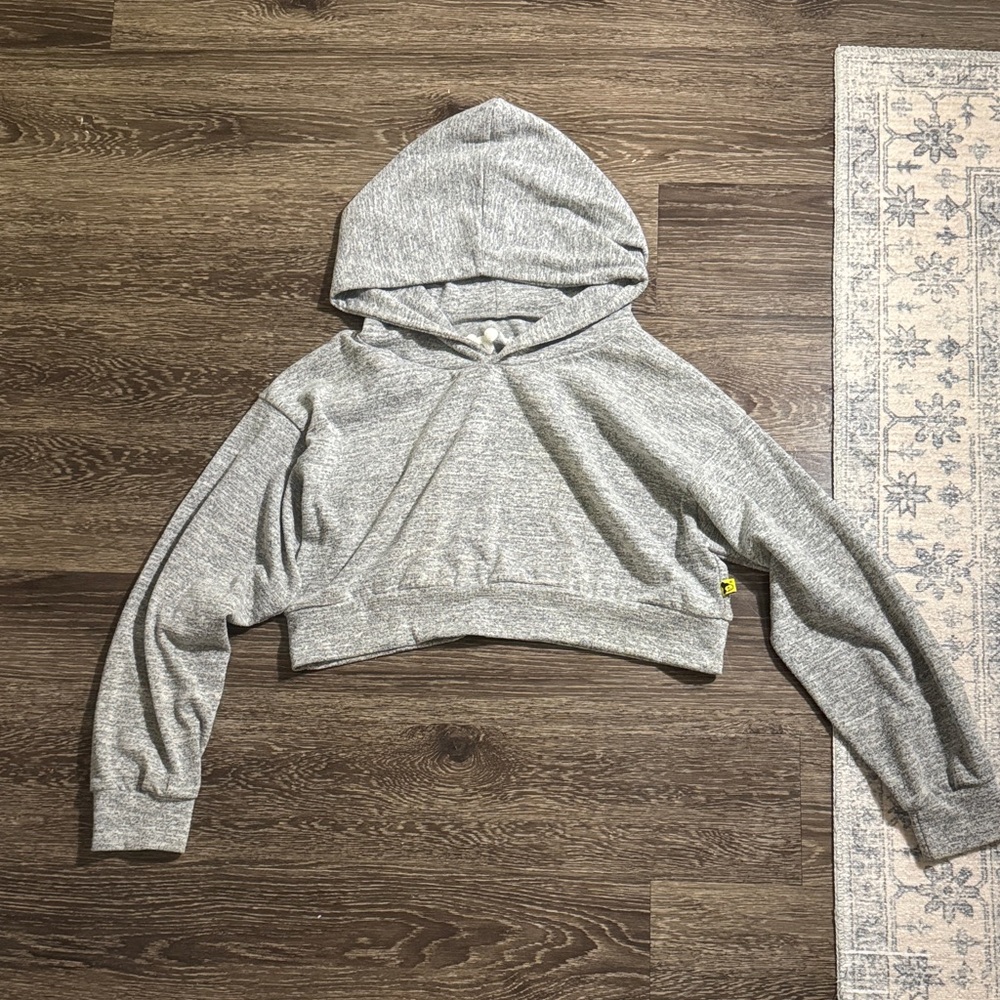 Gray Women's Cropped Hoodie